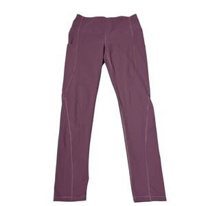 PHISOCKAT Mauve Leggings high waist yoga pants with pockets